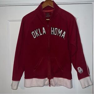 OU Oklahoma Sooners Vintage To A Tee GG The Brand Full Zip Jacket Womens Large